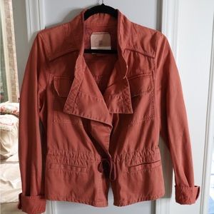 Pink jacket from Anthropologie